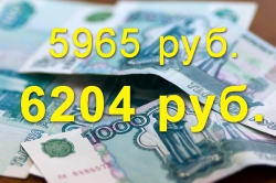 Увеличен минимальный размер оплаты труда до 6 204 руб.